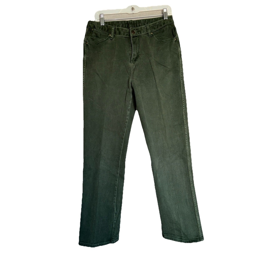 Vintage Wrangler Jeans‎ Womens 30x29 Green Denim Straight Leg 90s Western Rodeo
